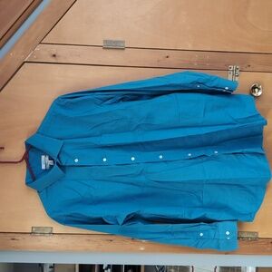 Men's Croft & Barrow Blue Classic Fit Dress shirt
